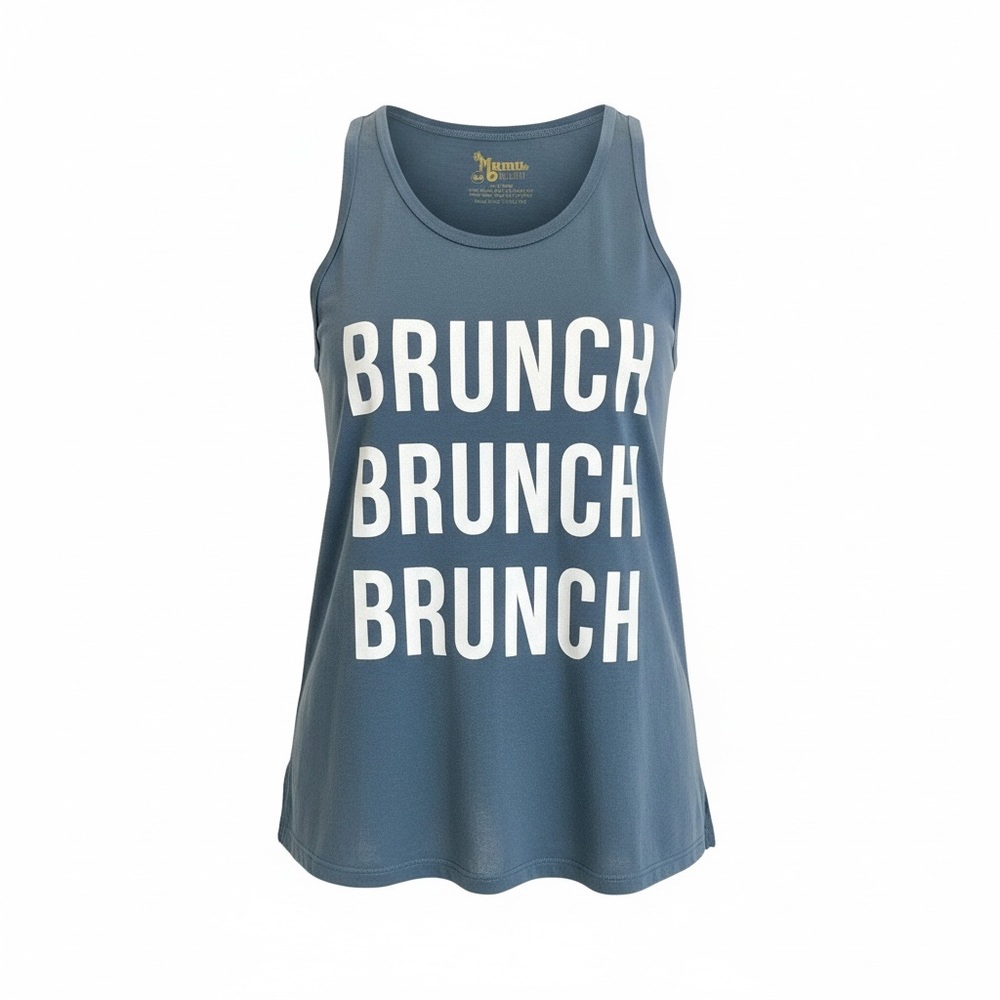 Show Me Your MuMu Blue 'BRUNCH BRUNCH BRUNCH' Tank Top